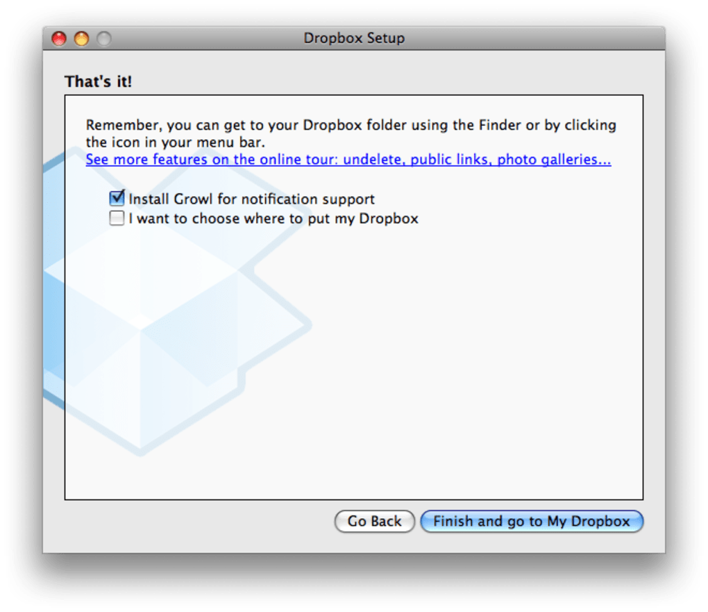 dropbox on mac